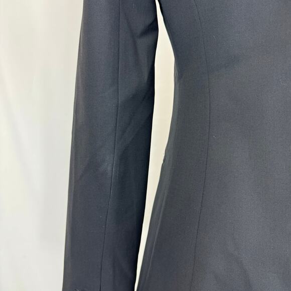 J Crew Italian Wool Blazer Jacket Black Bi Stretch Single Breasted Womens Size 2 - Picture 8 of 16
